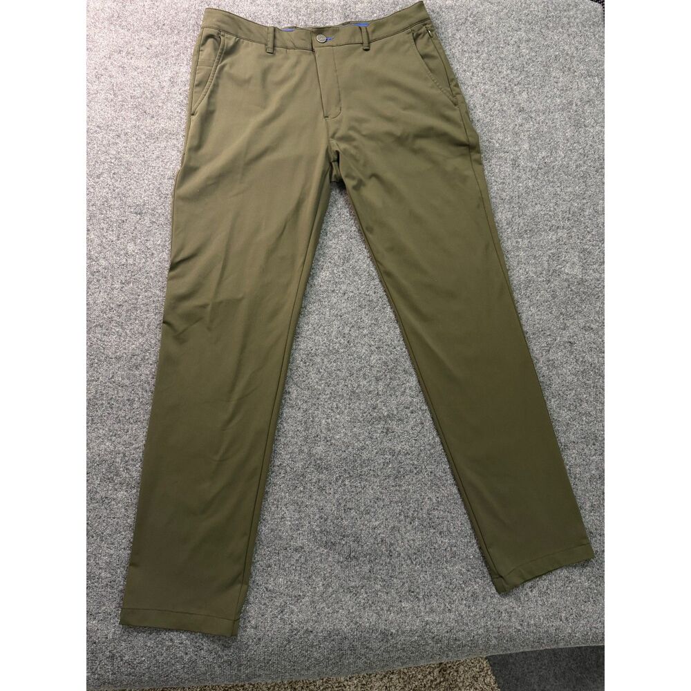 Men's Hunter Green Twillory Golf Pants. 34x34. Tailored Fit.